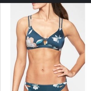 Athleta matching bikini top and high waist bottom